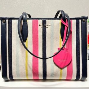Kate Spade Market Stripe Medium Tote